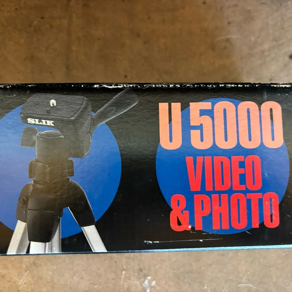SLIK vintage open box U 5000 lightweight compact photo and video tripod